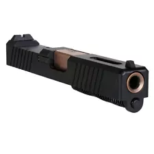 Complete RMR Optic Ready Assembled Slide for Glock 19 Gen 1-3 Copper PVD Barrel