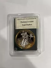 1933 Saint-Gaudens Gold Double Eagle Replica Platinum Accented Layered Proof