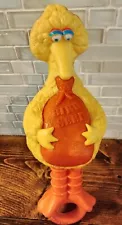 Vintage Sesame Street Big Bird w/ "Bird Seed" Bag Rattle by Gabriel 1978 - Used