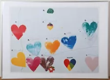 Jim Dine Offset Lithograph on wove Hearts The World (for Anne Waldman) 1972