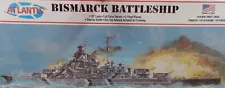 WWII GERMAN BATTLESHIP BISMARCK ATLANTIS 1:618 SCALE PLASTIC MODEL SHIP KIT