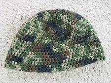 Camouflage Crochet Beanie Knit Cap Hat Camo