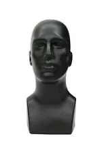 2PCS Male Abstract Mannequin Head Light weight Style Display #PS-M-BK X2