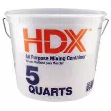 5 qt. Small Paint and Adhesive Mixing Bucket w/Handle and Measurement lines