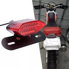 Motorcycle License Plate Turn Signals Brake LED Tail Light For Honda CRF125F 250