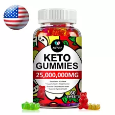 Keto ACV BHB Gummies For Fat Burn Weight Loss Detox Keto Diet Pills 60 Gummy