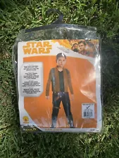 STAR WARS HAN SOLO KIDS COSTUME JUMPSUIT JACKET BELT HOLSTER-CHILDS SIZE M 8-10