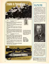 1967 Print Ad Leupold Sights Trouble in Pennsylvania Ask for the scope fog free