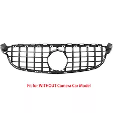 For 2015-2018 Mercedes Benz W205 AMG C63 C63 S Sedan Coupe GT Black Front Grille