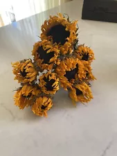 SUNFLOWERS * DRIED FLOWER Bunch BOUQUET Bundle USA Grown ORANGE Flowers Auc#6