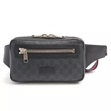 GUCCI GG Supreme belt bag waist bag black 474293 #262