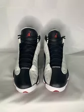 Nike Air Jordan 13 he got game sz 10.5 black and white