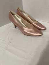 Ladies Satin High Heel Shoes Pink