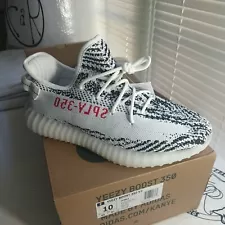 Size 10 - adidas Yeezy 350 V2 Zebra Boost White