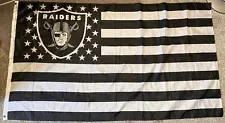 Las Vegas Raiders 5’ X 2’ 10” ft Flag Banner NFL Oakland