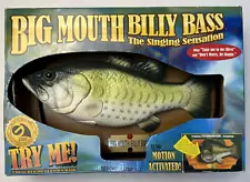 Big Mouth Billy Bass Singing Talking Fish Gemmy Motion Activated New