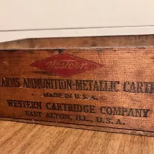 Western Cartridge Co Wooden Shipping Crate for 10,000 22 Short Small Arms Ammo