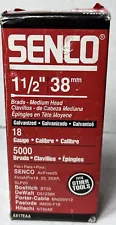 Senco Pack of 5000 AX17EAA 18-Gauge Galvanized Medium Head Brad Nail 1-1/2"