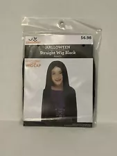 Kids Halloween Straight Black Wig 8+