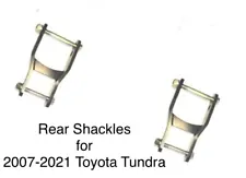 Adjustable 1" or 1.5" Heavy Duty Rear Shackle Kit for 2007-2021 Toyota Tundra (For: 2014 Toyota Tundra)