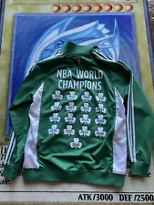 Boston Celtics Anniversary Adidas Track Jacket Large Green Championship 2008