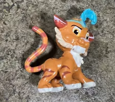 Disney’s Jasmine Tiger Sultan Toy Figure Plastic Small Orange with Blue