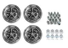 Magnum 500 Wheels Kit For Mopar Dodge Plymouth Chrysler 15x7 - With Caps & Lugs