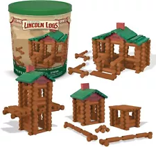 Lincoln Logs – Real Wood Logs，Best Retro Building Gift Set For Boys/Girls