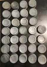 Vintage Ball Zinc Canning Jar Lids Glass Lined Lot of 32 USED