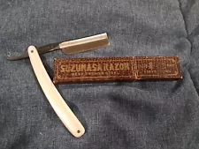 Vintage Suzumasa Japanese Straight Razor 888. With Box