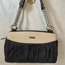 Miche Classic Base Bag Brown chain Straps Carabiners included Deniece blue shell