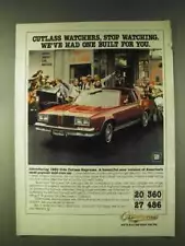 1980 Oldsmobile Cutlass Supreme Ad - Stop Watching