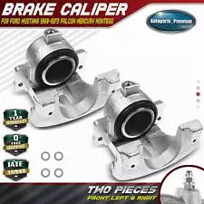 2PCS Disc Brake Calipers for Ford Mustang 1968-1973 Mercury Cougar Montego Front