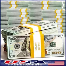 1000 pcs Movie Props money Fake bills look real for video party,Education Toys..