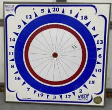 Widdy Tournament Paper Dart Board - Unused - No Darts Thrown - 1996