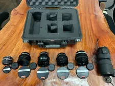 Set of 6 Nikon NIKKOR cinema lenses (24, 28, 35, 50, 85, 80-200 mm) for sale!!