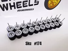 10 set 10mm Samed Wheels lowrider chrome rim white wall #174