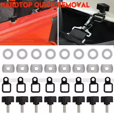 For Jeep Wrangler Hardtop Quick Removal & Tie Down D-Rings Anchors for JK YJ TJ (For: Suzuki Samurai)