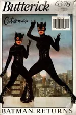 BUTTERICK 1992 BATMAN RETURNS CATWOMAN COSTUME A MISSES SZ XS-S-M-L