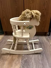 Vintage 1986 'Cabbage Patch Kids' Doll Rocking Horse Chair