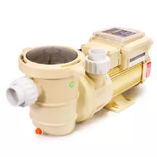 Variable Speed 1.5HP Swimming Pool Pump Digital LCD Above Ground Pool W/ Fitting