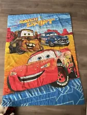 Reversible Disney Pixar Cars Comforter for Toddler Bed Lightning McQueen