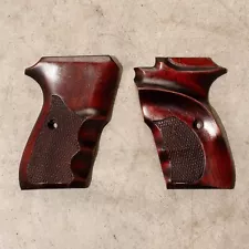 Marschal Checkered Walnut Grips for Bersa Thunder 380