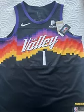 100% Authentic Devin Booker Nike Suns City Edition The Valley Jersey Size 52 XL