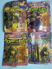 100% Original Teenage Mutant Ninja Turtles Vintage lot. Mike, Frank, Shredder,