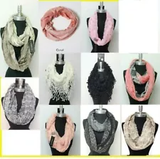 *US SELLER* lot of 10PCS infinity / Chiffon scarf Wholesale Bulk Scarves #3