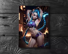 Sexy Jinx Arcane Animated Series League Of Legends Poster Print - No Frame