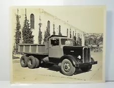 1940's 1950's Kenworth Military? Dump Truck Webster Stevens Photo Seattle Vtg