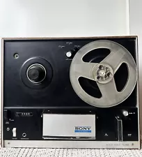 Sony Tapecorder TC-155 Reel To Reel Tape Player Tested For Power