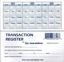 12 Check Registers for Personal Checkbook - Checkbook Ledger Transaction Registe